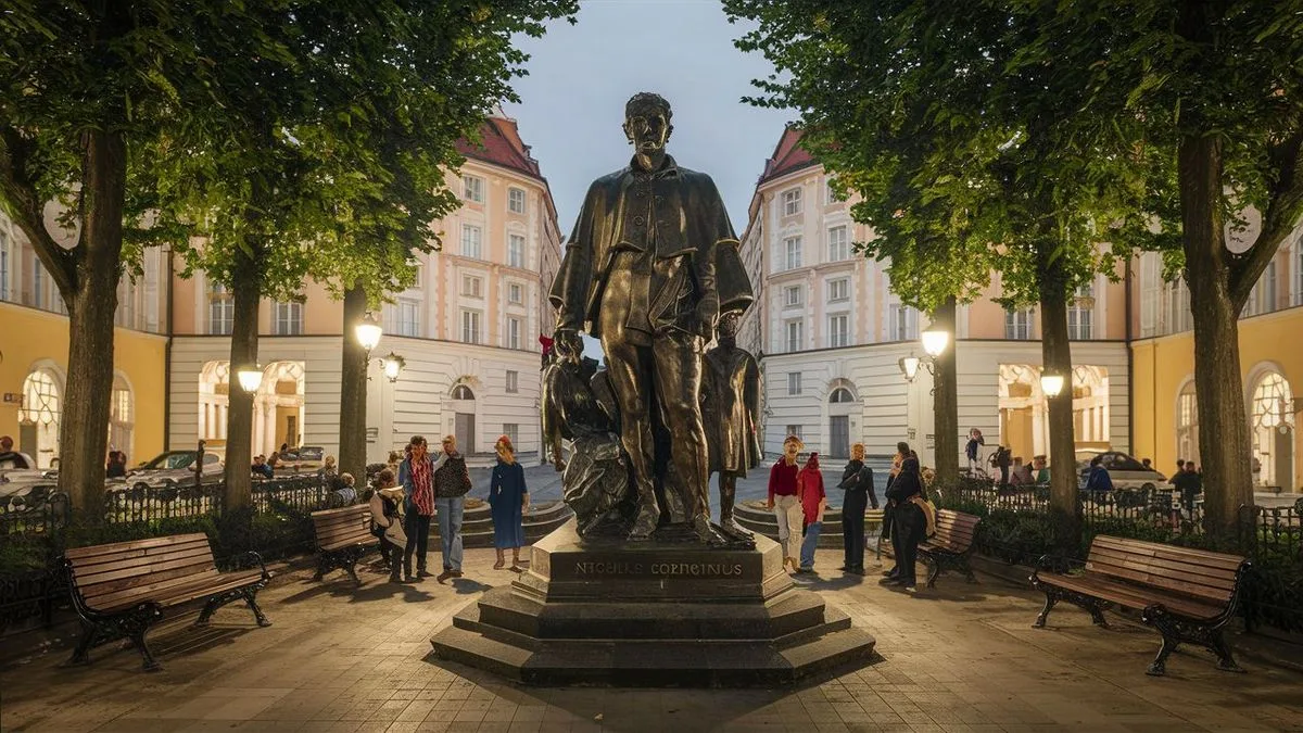 Gdzie znajduje się pomnik Mikołaja Kopernika